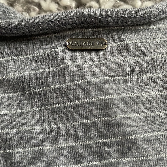 ๐4/$20 Garage Grey Striped Bandeau with Ruching ๐ - Picture 5 of 5